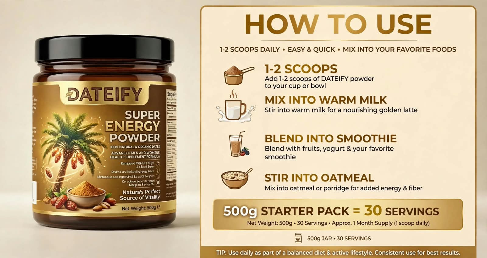 Dateify Super Energy Powder